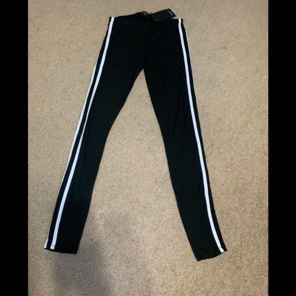 Nasty Gal Stripe High Waisted Leggings size Small - Picture 9 of 12